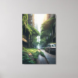 Lienzo Nature’s Quiet Reclamation Post-Apocalyptic 