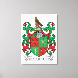 Lienzo Naughton Family Crest