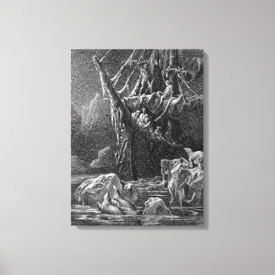 Lienzo Nave en Antartica