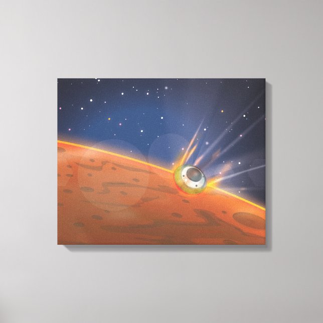 Lienzo nave espacial de entrada atmosférica de Marte (Anverso)
