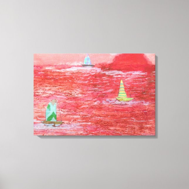 Lienzo Navegación en caliente (Anverso)