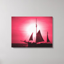 Navegando Aruba Crepúsculo Profunda Niebla Roja (P