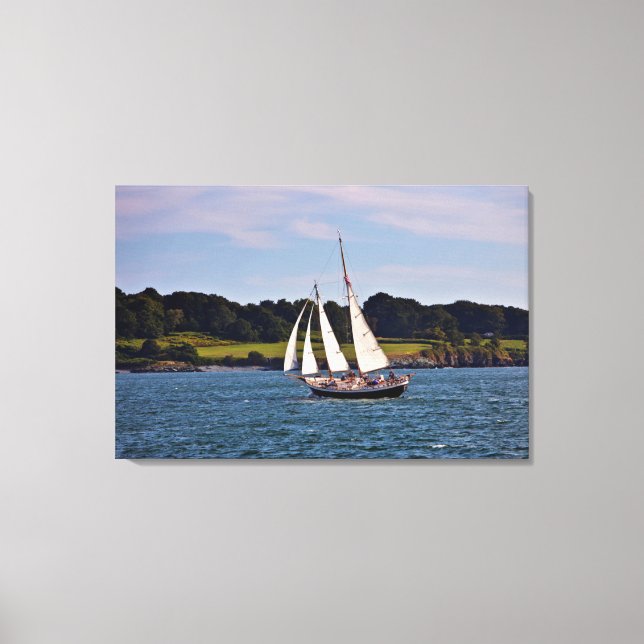 Lienzo Navegando en Newport, Rhode Island, EE. UU. (Anverso)