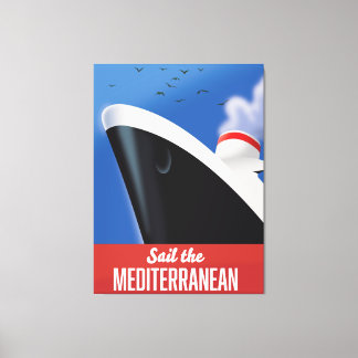 Lienzo Navegar por el mediterráneo