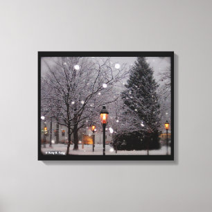 Lienzo Navidad blanco