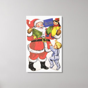 Lienzo Navidad del padre, tarjeta de Navidad del