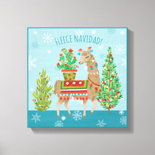 Lienzo Navidad precioso de las llamas de Navidad el del