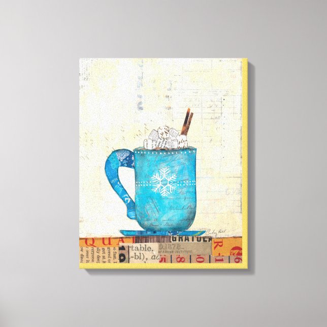 Lienzo Navidades azules Mug (Anverso)
