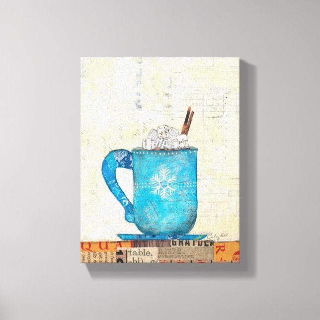 Lienzo Navidades azules Mug (Anverso)