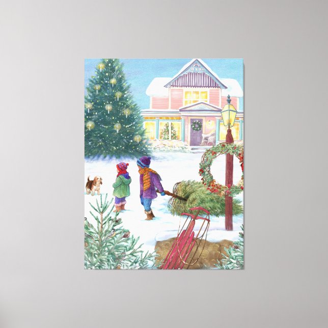 Lienzo Navidades Calentadores del Corazón (Anverso)