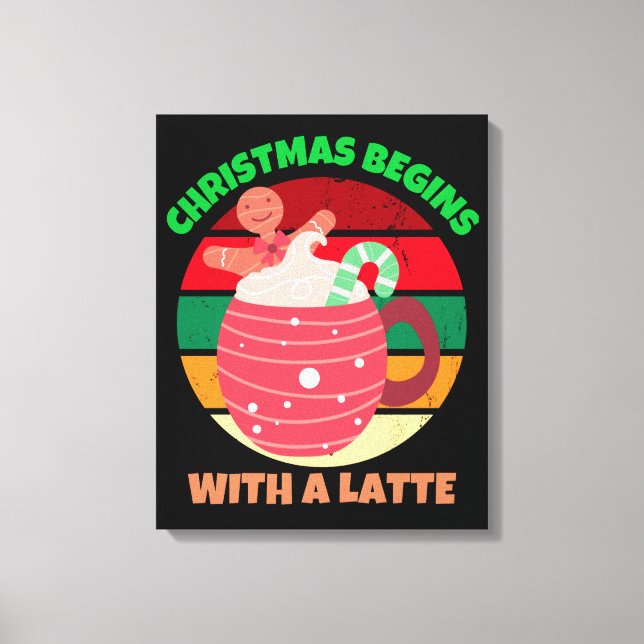 LIENZO NAVIDADES COMIENZAN CON UN LATTE (Anverso)