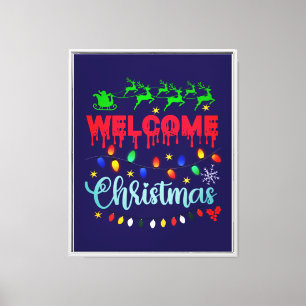 Lienzo Navidades de bienvenida-81124