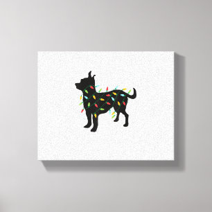 Lienzo Navidades de Chihuahua iluminan regalo de Navidad 