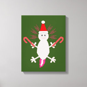 Lienzo Navidades de Cute Axolotl