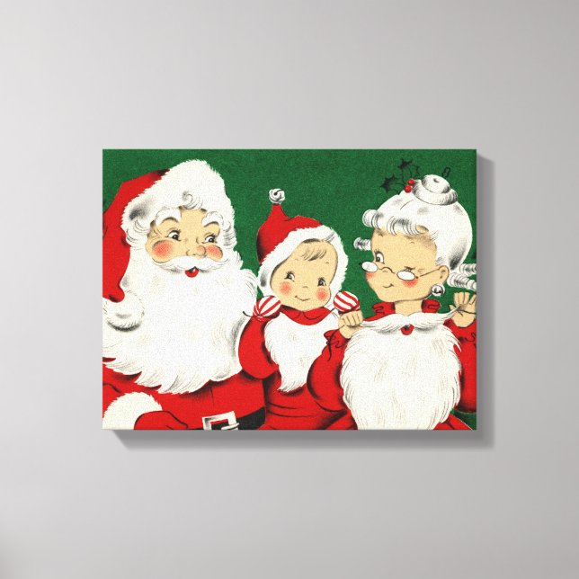 Lienzo Navidades de la Familia Santa Vieja (Anverso)
