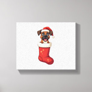 Lienzo Navidades del Boxer