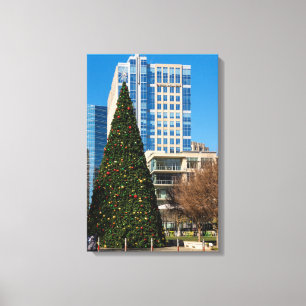 Lienzo Navidades del centro de Dallas