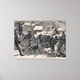 Lienzo Navidades del mercado de la calle Eva Ottawa Canad