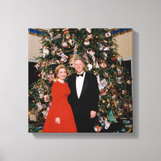 Lienzo Navidades del presidente estadounidense Bill Clint