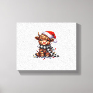 Lienzo Navidades educados iluminan a Navidades divertidos
