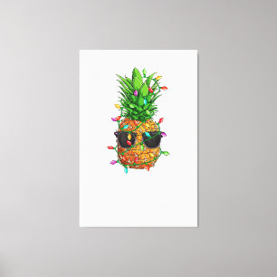 Lienzo Navidades En Julio Pineapple Xmas Tree Hombres W