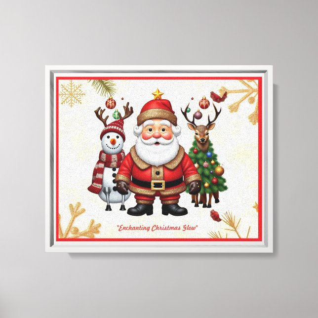 Lienzo "Navidades encantadores brillan" (Anverso)