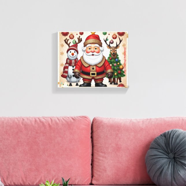 Lienzo "Navidades encantadores brillan" (Insitu (Sala de estar))