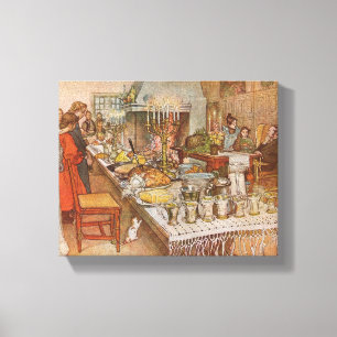 Lienzo Navidades Eve Carl Larsson 1904
