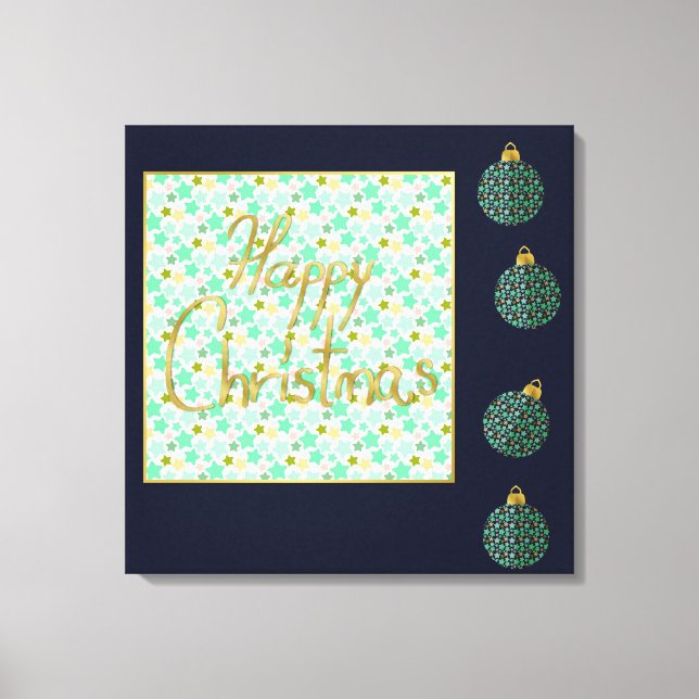 Lienzo Navidades felices (Anverso)