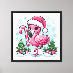 Lienzo Navidades Flamingo Sublimation Clipart