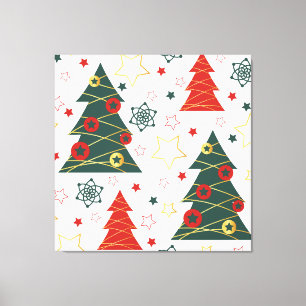 Lienzo Navidades Gold Twinkle Starry Pines