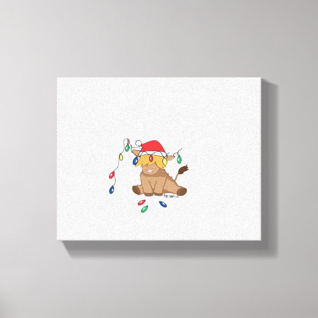 Lienzo Navidades iluminan el encanto del suéter fea de va (Anverso)