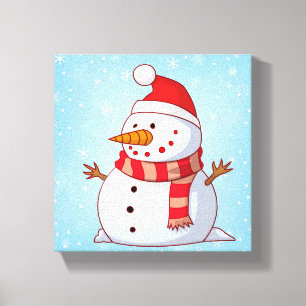 Lienzo Navidades inteligentes Snowman