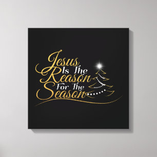 Lienzo Navidades Jesús es la razón de la temporada