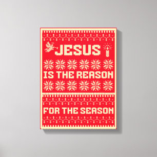 Lienzo Navidades Jesús Es La Razón De La Temporada