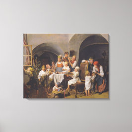 Lienzo Navidades Morning (por Ferdinand Georg Waldmüller)