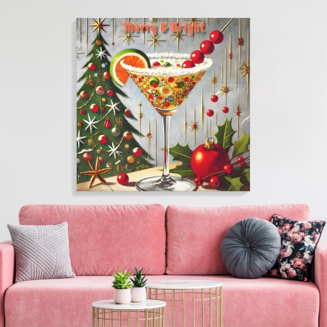 Lienzo Navidades retro 50 con un dulce dulce dulce (Insitu (Sala de estar))