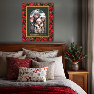 Lienzo Navidades rojos Personalizado de Poinsettia Foto