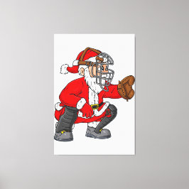 Lienzo Navidades Santa Claus Chicas de beisbol Catcher Bo