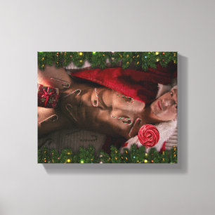 Lienzo Navidades SlipperyJoe regalo de orgullo gay a la c