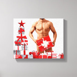 Lienzo Navidades SlipperyJoe regalos de orgullo gay envol
