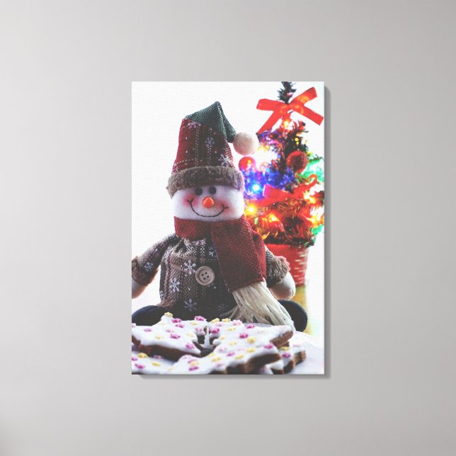 LIENZO NAVIDADES SNOWMAN (Anverso)