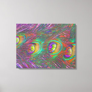 Lienzo Navidades Tinsel Peacock Feathers