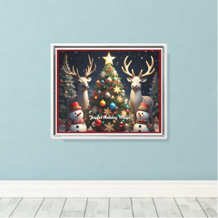Lienzo "Navidades Tremendos Saludan"
