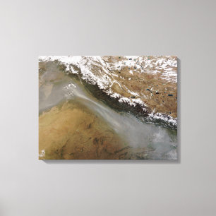 Lienzo Neblina a lo largo de las montañas de Himalaya