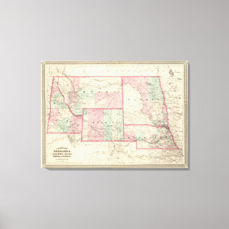 Lienzo Nebraska, Dakota, Idaho, Montana y Wyoming
