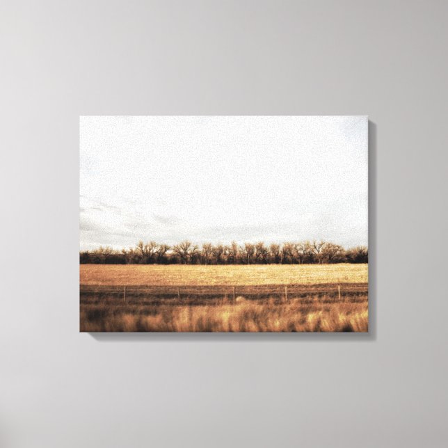Lienzo Nebraska en otoño (Anverso)