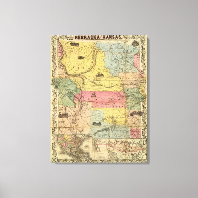Lienzo Nebraska y Kansas (Anverso)