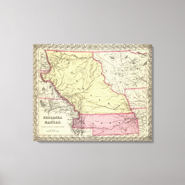 Lienzo Nebraska Y Kanzas (Anverso)