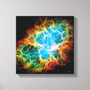 Lienzo Nebulosa de cangrejo Supernova permanece hubble Sp